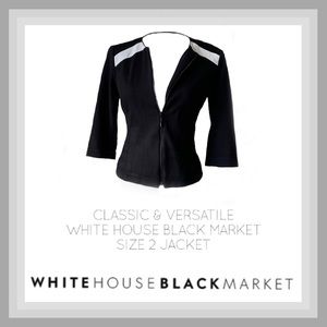 S O L D White House Black Market Zip Jacket/Blazer Sz 2